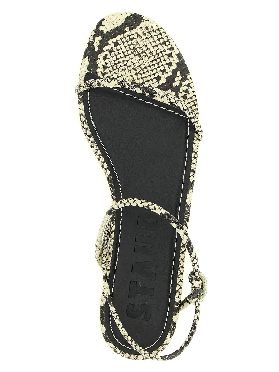 Staud Laurel Sandals - White/Black | c86535c98d15fe899b73f873c693278aa6a1f019