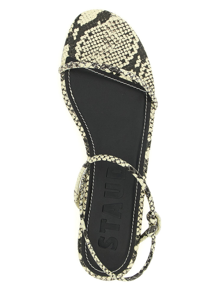 Staud Laurel Sandals - White/Black | c86535c98d15fe899b73f873c693278aa6a1f019