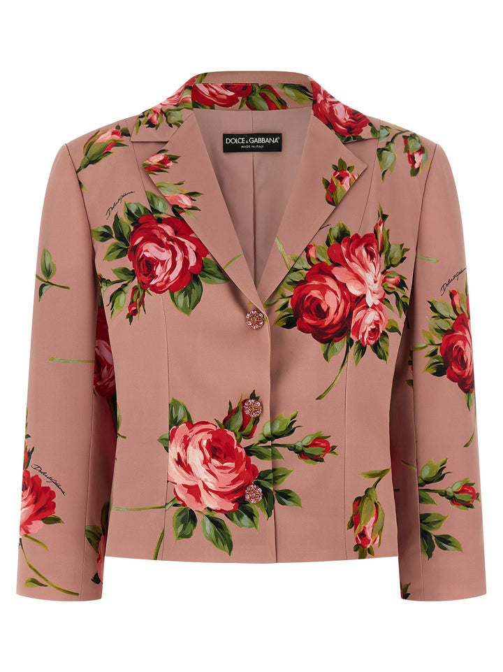 Dolce & Gabbana Bouquet Rose BlazerS - Pink | c57db86df2117324f06410c990f0126d253e0212