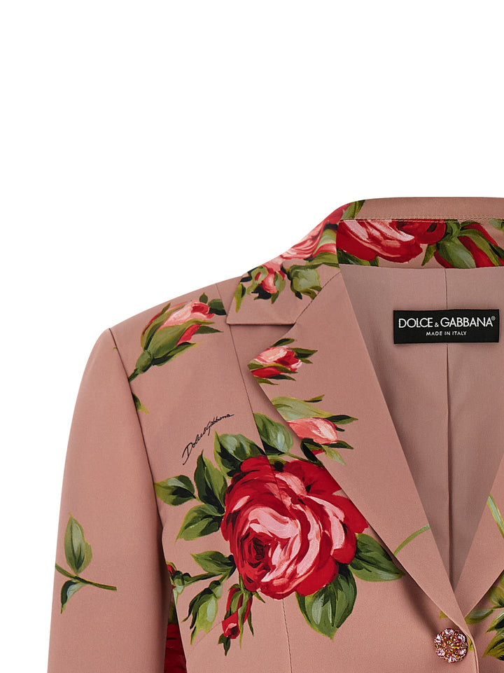 Dolce & Gabbana Bouquet Rose BlazerS - Pink | 369495fd6f1fe511dce1cbb1d9a857dd44e5411a