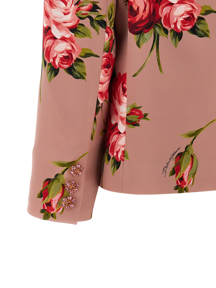 Dolce & Gabbana Bouquet Rose BlazerS - Pink | 258c4e15290faf557d77e396e22b523445029039