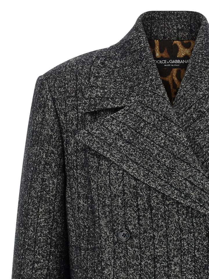 Dolce & Gabbana Striped Wool Blazer BlazerS - White/Black | 733d40d4ceca8385329091090086c48bd7b42890