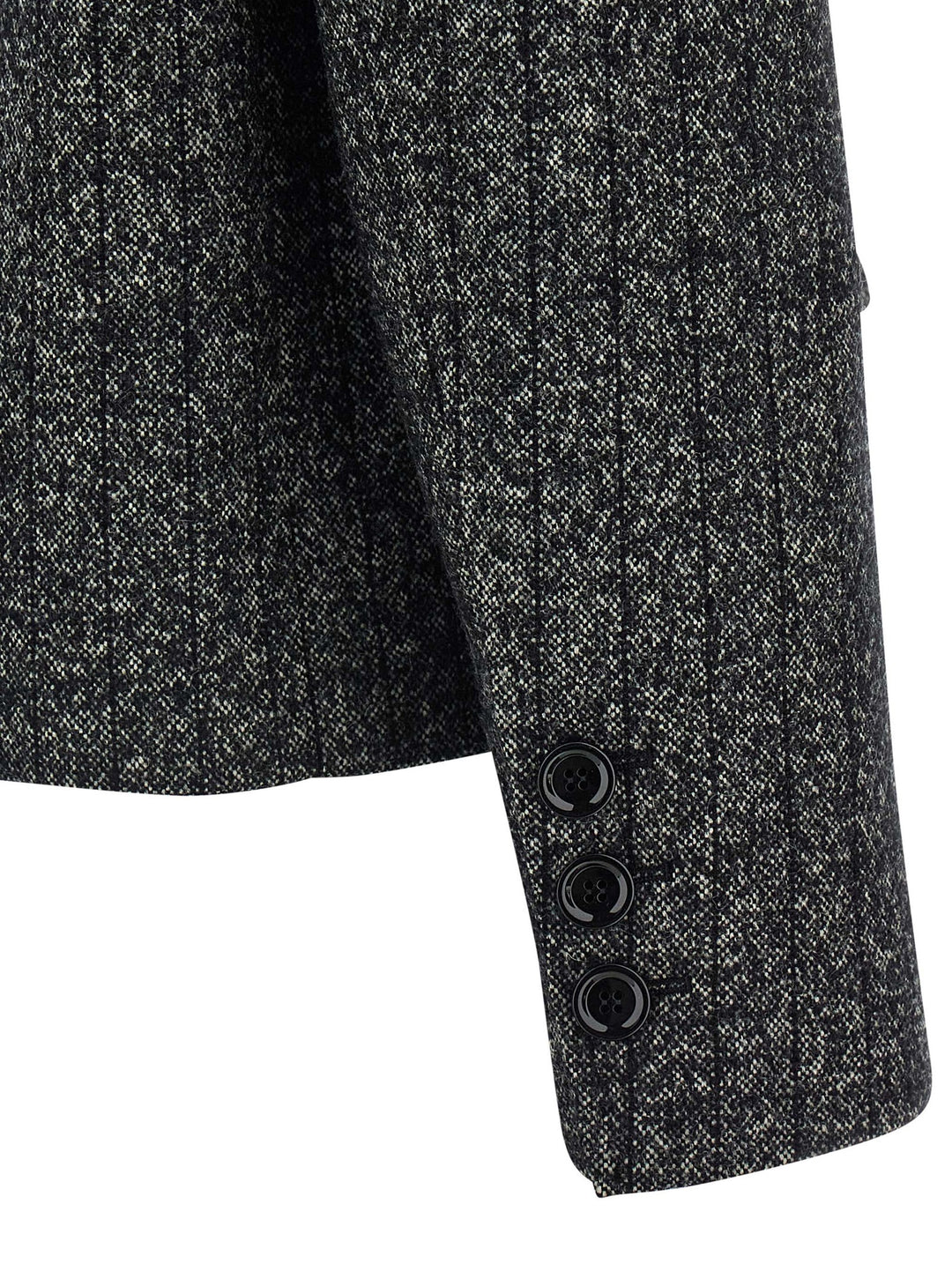 Dolce & Gabbana Striped Wool Blazer BlazerS - White/Black | 0aad67c8f06315db26a262cb5b0e265eae6eda45