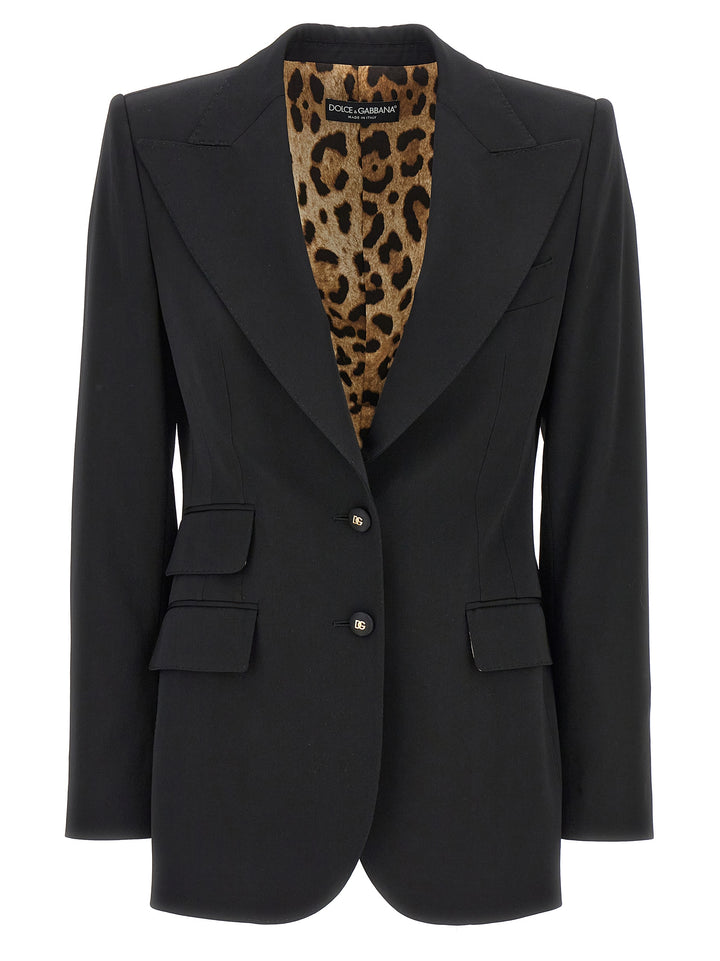 Single-Breasted Blazer Blazer And Suits Black