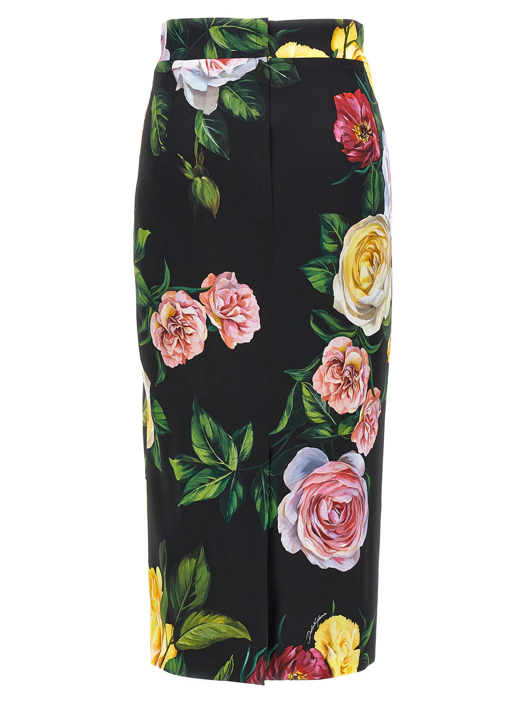 Floral Longuette Skirt Skirts Multicolor