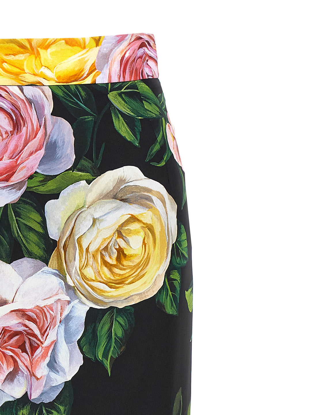 Floral Longuette Skirt Skirts Multicolor