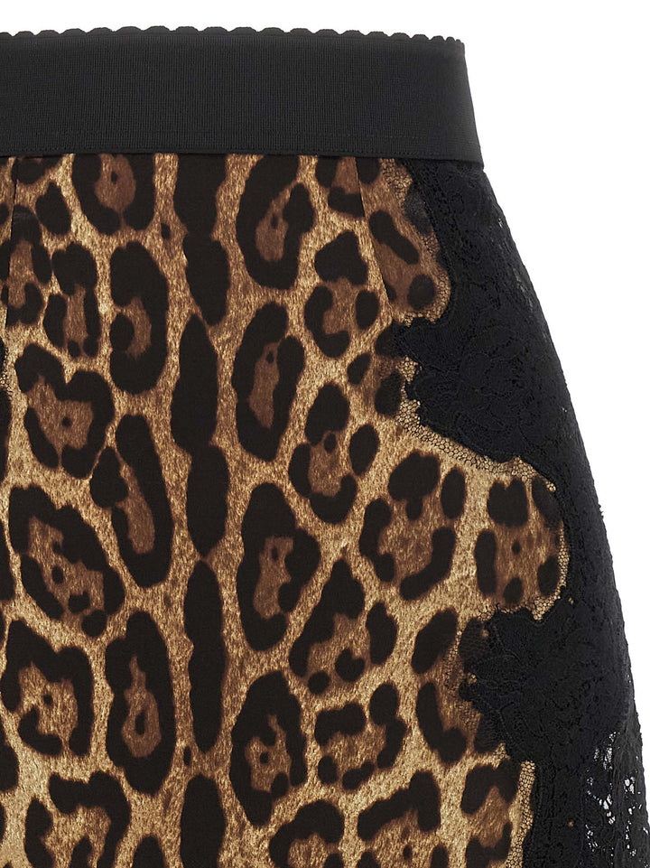 Dolce & Gabbana Animalier Skirt Skirts - Multicolor | 25b3b206f3e22f5d129932dd6924a1abbafcf2f2