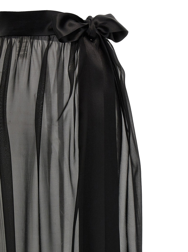 Chiffon Long Skirt Skirts Black