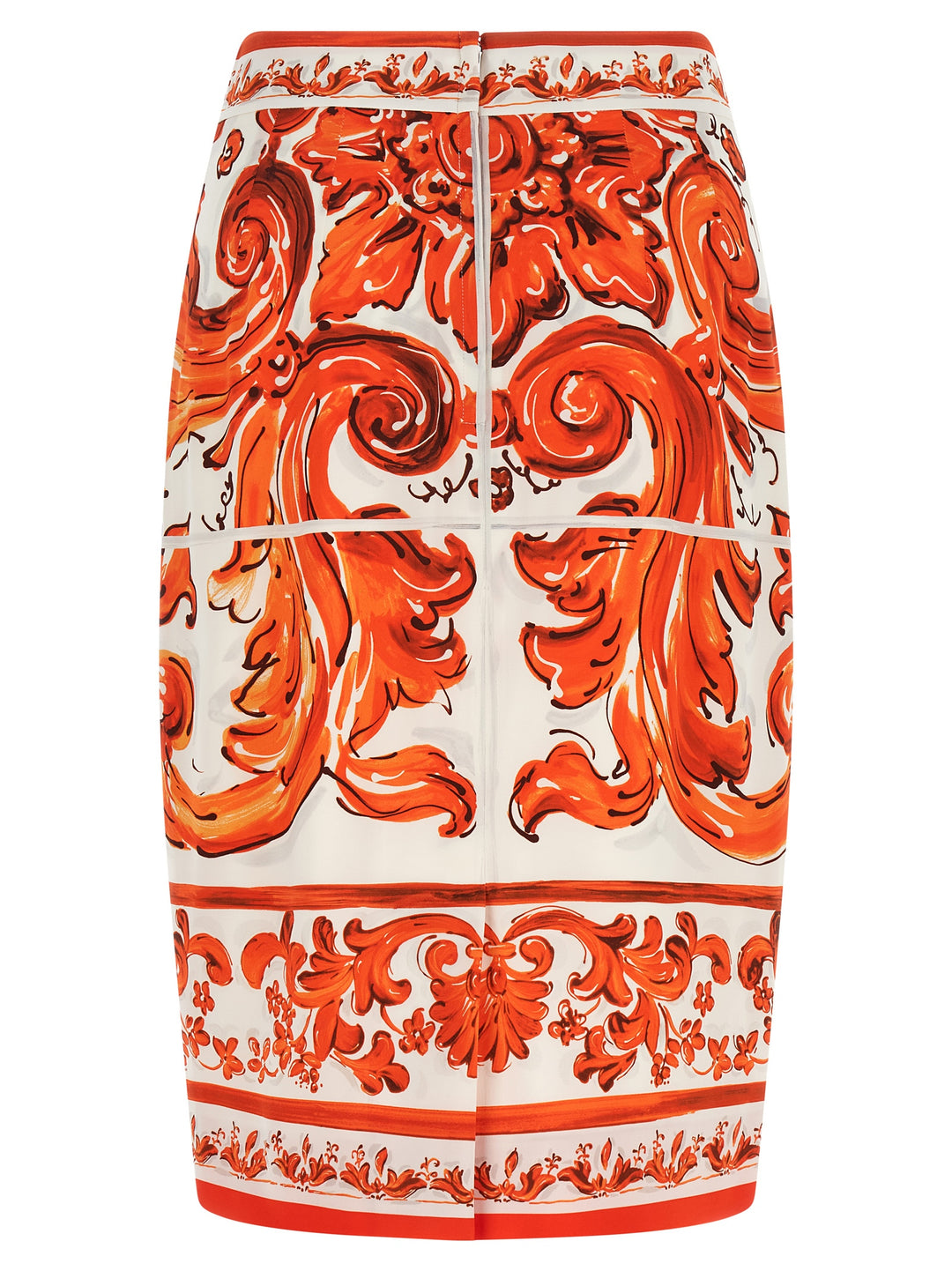 Dolce & Gabbana Maiolica Skirts - Orange | 64b344732e623781b63d9199f0ec8a98a1ce5823