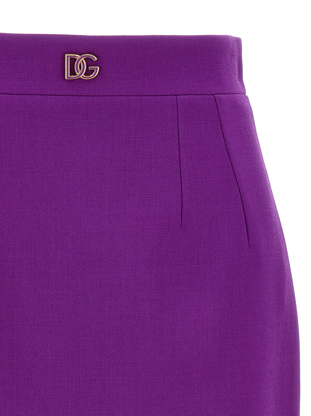 Dolce & Gabbana Metallic Logo Skirt Skirts - Purple | 0dd7b2bab515424d83f391e4519a3172ed269a67