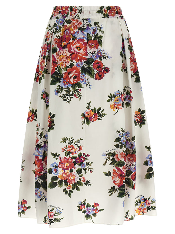 Dolce & Gabbana Mazzo Di Fiori Skirts - White | d4bf83517621609c963524ec1eb0b0d597e75a97