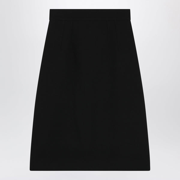 Black Skirt In Virgin Wool