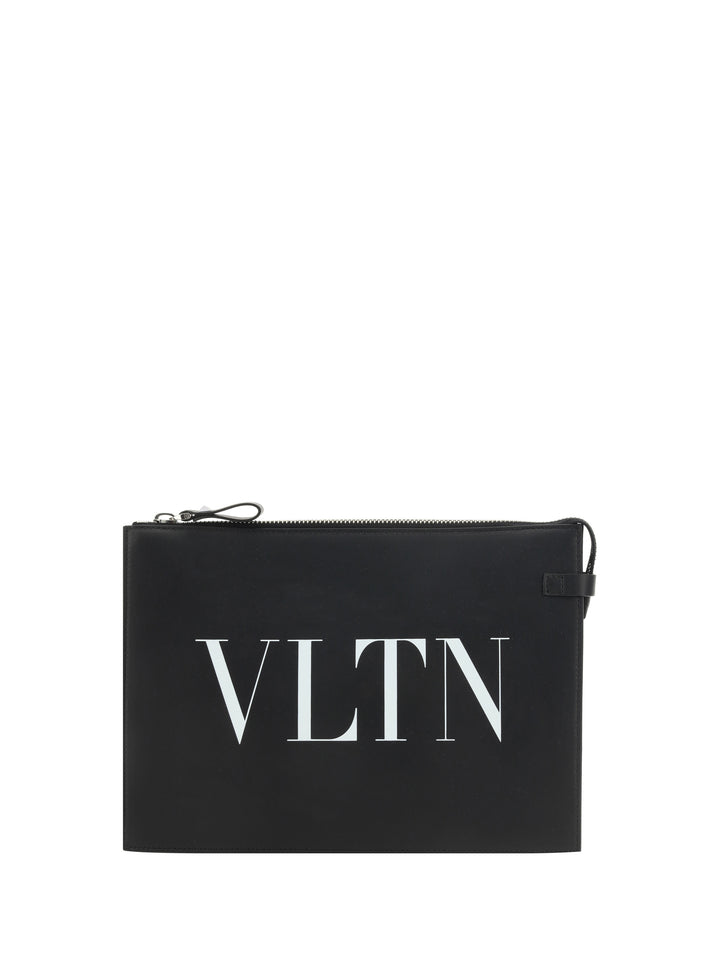 HANDLE FLAT POUCH | VLTN | VITELLO SKY/P