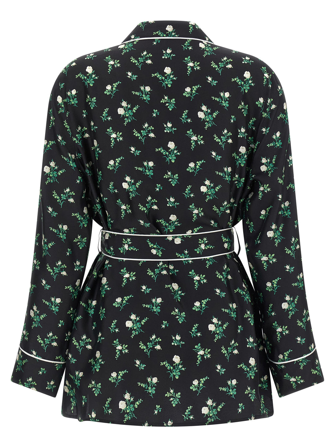 Dolce & Gabbana Roselline And Lily Of The Lilies Of The Flowers Printed Shirt Shirt and Blouse - Black | 17590011732f45a28383cca76773f6da2733d7f6