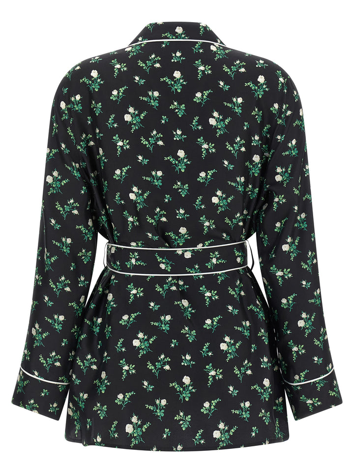 Dolce & Gabbana Roselline And Lily Of The Lilies Of The Flowers Printed Shirt Shirt and Blouse - Black | 17590011732f45a28383cca76773f6da2733d7f6