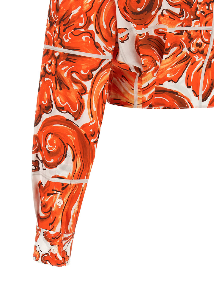 Dolce & Gabbana Maiolica Shirt and Blouse - Orange | f8fc2be4bab82b41c5c8408e5175aa75aa34e778