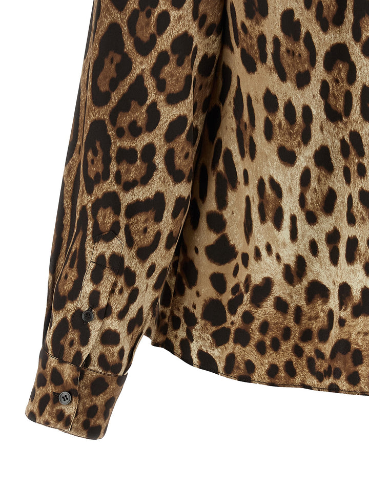 Dolce & Gabbana Leopardo Shirt and Blouse - Brown | 7c53930995d091323bdd632779d0a4a302252e1c