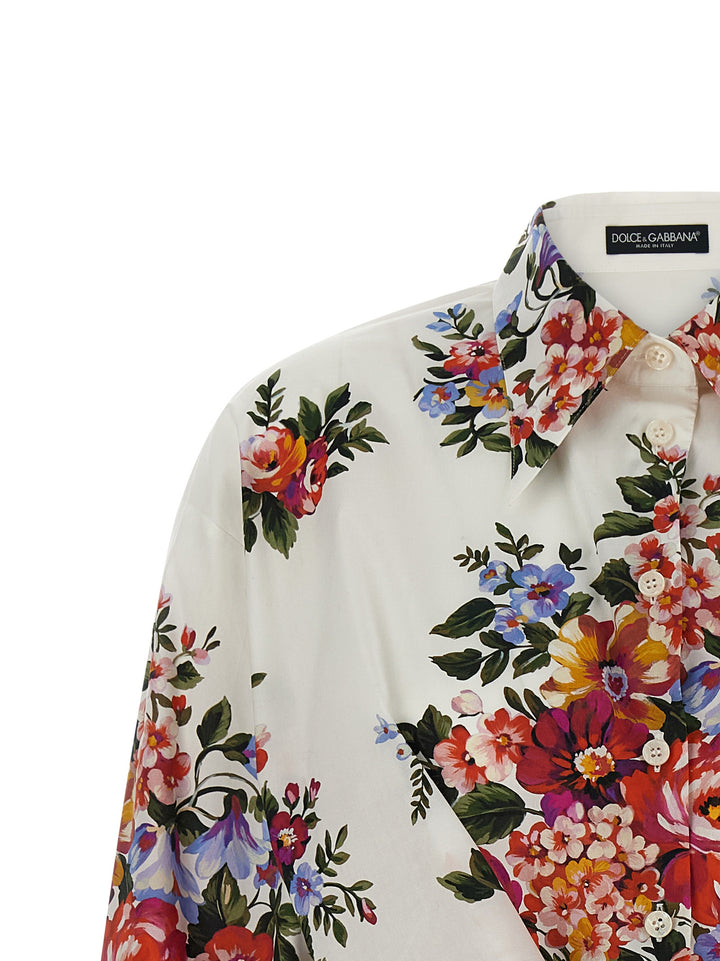 Dolce & Gabbana Mazzo Di Fiori Shirt and Blouse - White | d76db5892c784cd47b6e33f0b40b959693b5d470