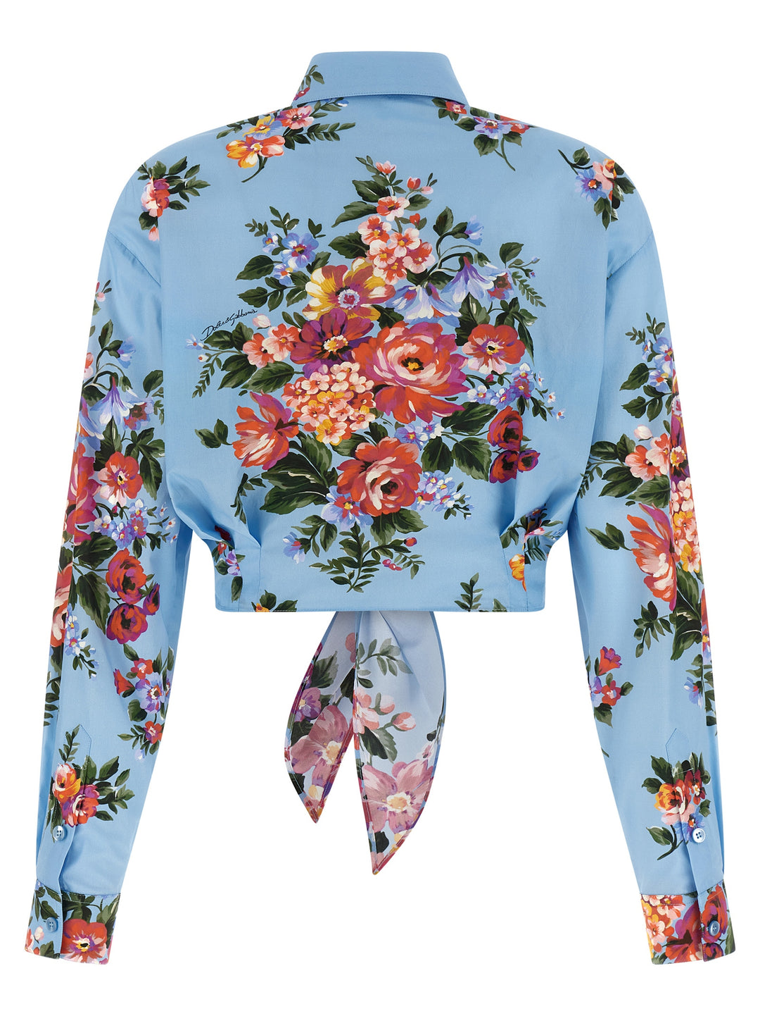 Dolce & Gabbana Mazzo Di Fiori Shirt and Blouse - Light Blue | 2c731c6779531de1e809f1022f9673405dc649e2