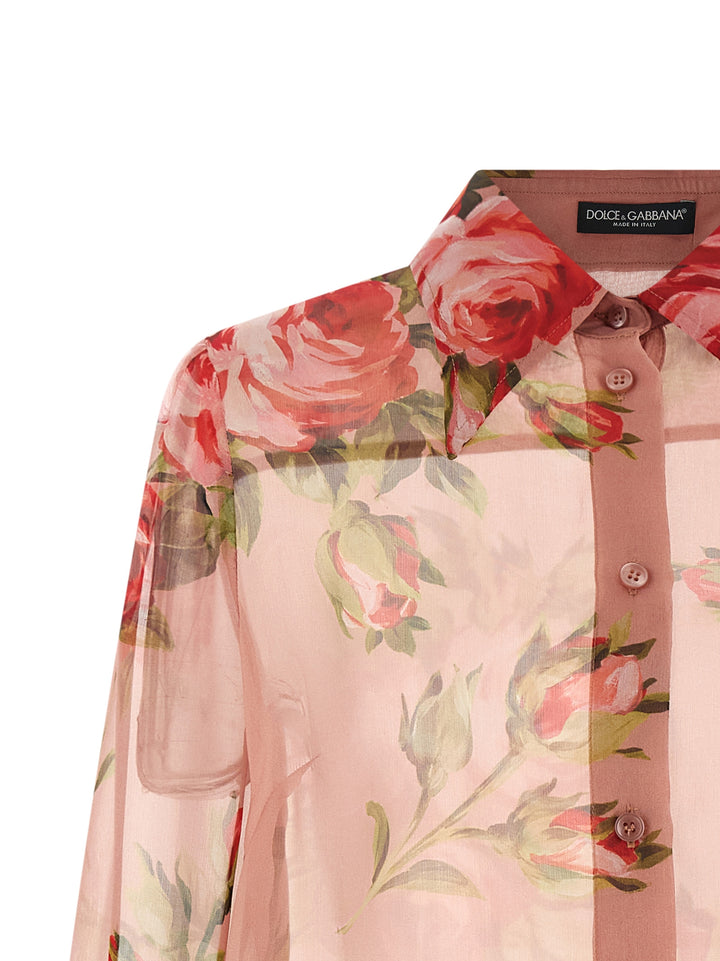 Dolce & Gabbana Bouquet Rose Shirt and Blouse - Pink | b205a3493bd50d97199af6456f7fef6ee06258be