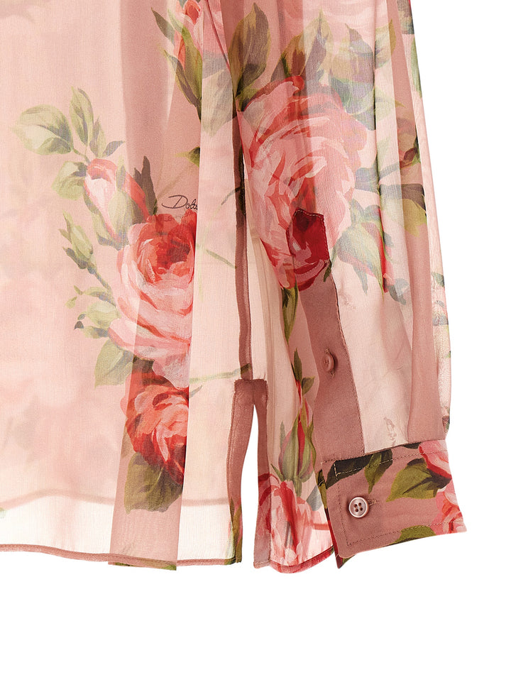 Dolce & Gabbana Bouquet Rose Shirt and Blouse - Pink | 25c64e57aa2220813ba680d1a44cf93a187b9e3b