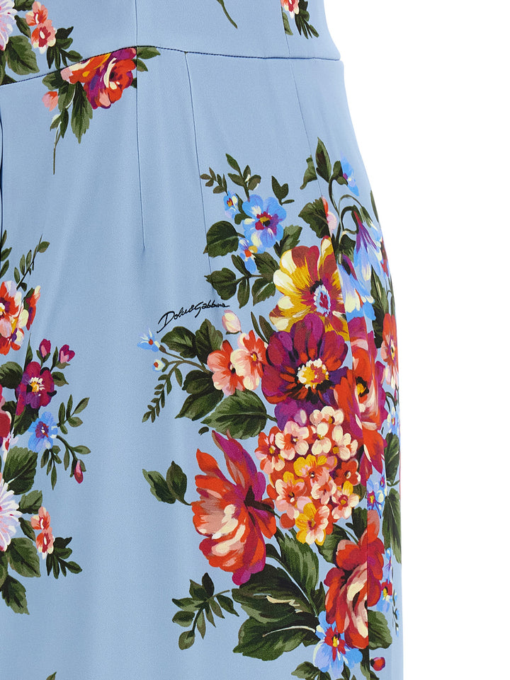 Dolce & Gabbana Mazzo Di Fiori Dresses - Light Blue | af9a2248c5dc7ffc0c1c0f4f755846c60c6c5b81