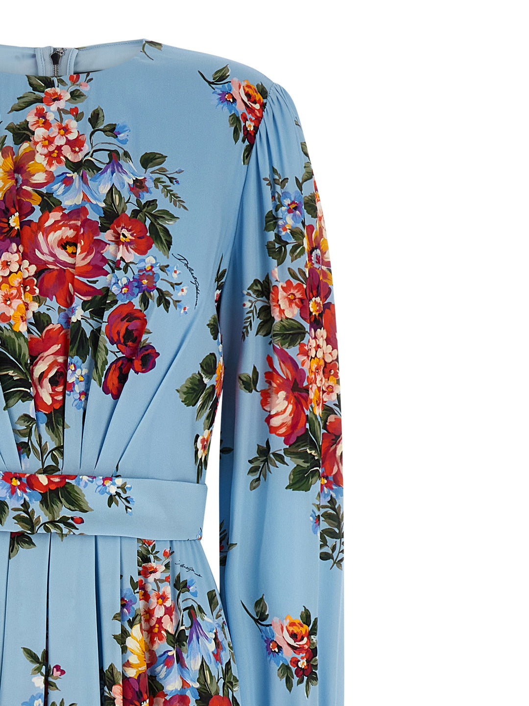 Dolce & Gabbana Mazzo Di Fiori Dresses - Light Blue | 67faf9e37e5d8cffd5450a272dc2541130c2ecd0