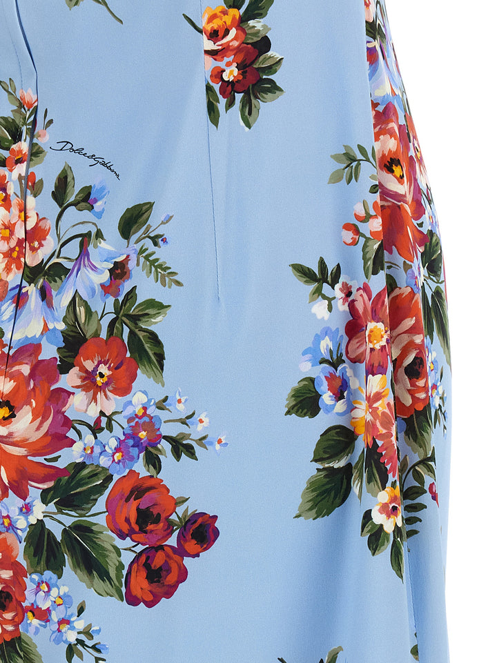 Dolce & Gabbana Mazzo Di Fiori Dresses - Light Blue | 7b0332f215f8a8135a652d4249eb86db2bec6e09