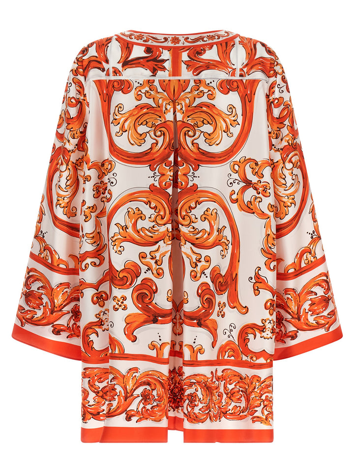 Dolce & Gabbana Maiolica Dresses - Orange | 78e271dd3c2dd9d96da9f32007bb15d262813a4e