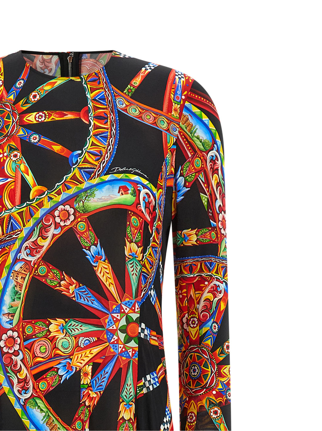 Dolce & Gabbana Carretto Dresses - Multicolor | 3284e27ba32af0e69a65e0eece2fbf4e9d055f99
