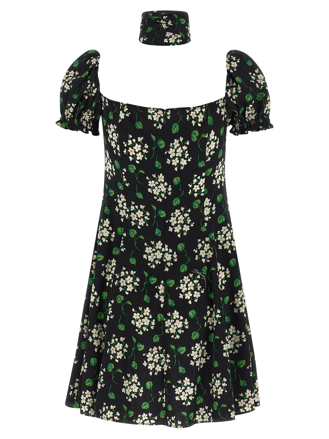 Dolce & Gabbana Flower Print Dress Dresses - Black | 55620c2664234c1d00feb0475126cb8e5a903c33