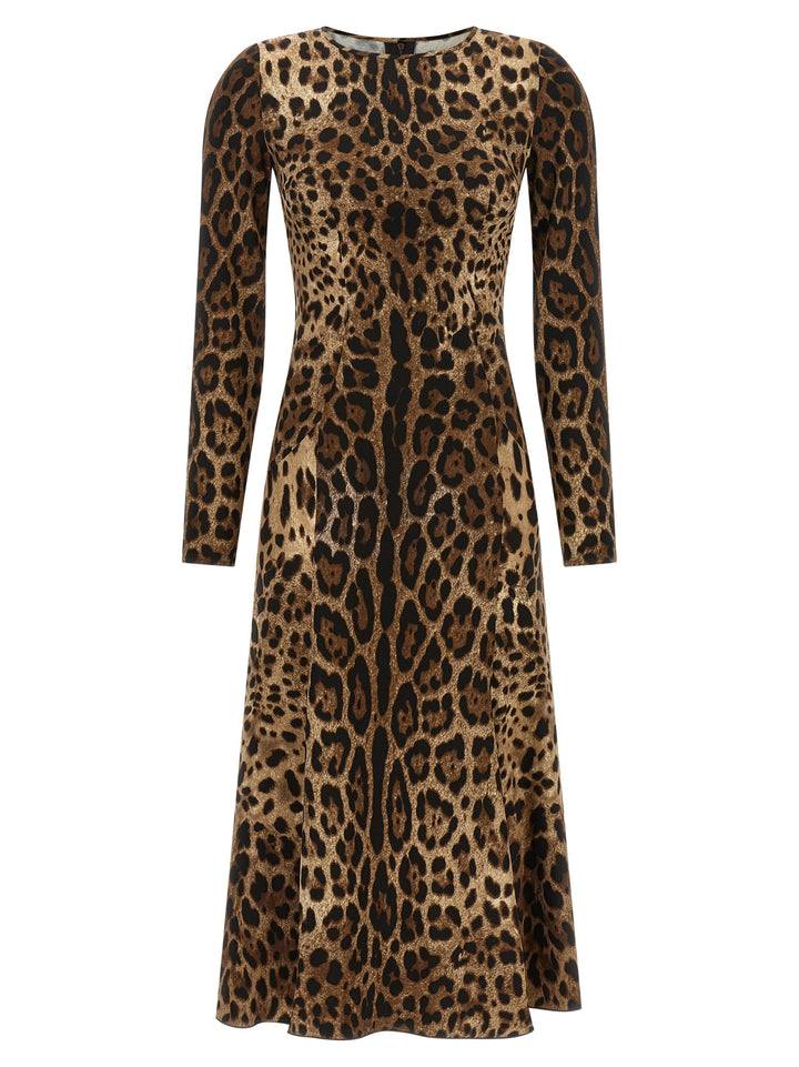 Dolce & Gabbana Animal Print Dress Dresses - Brown | 89afe8dadc34f6353cd60d106dd5bc3bad9d05bb