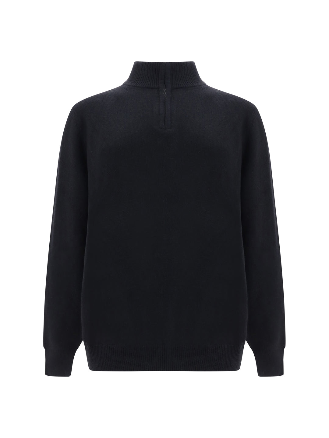 H-NECK MEZZA ZIP PURO CASHMERE