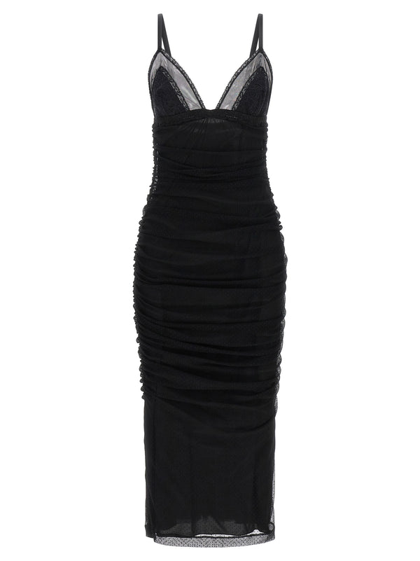 Longuette Slip Dress Dresses Black