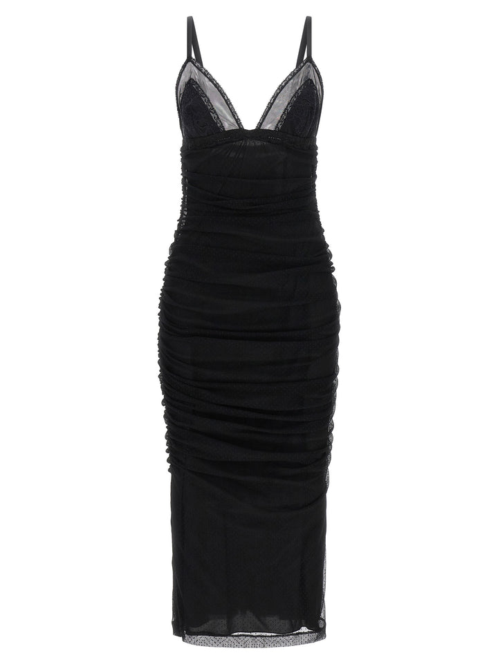 Dolce & Gabbana Longuette Slip Dress Dresses - Black | 128c6dd65c03191bcaa979e270a3520a89a3adb6