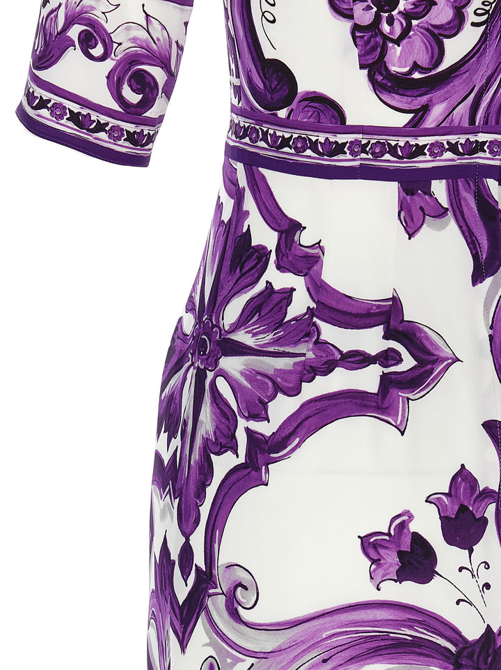 purple dolce and gabbana dress Dolce & Gabbana