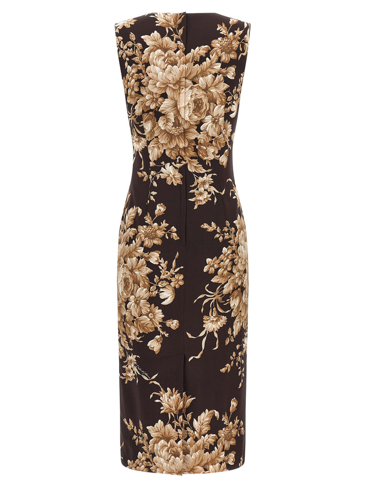 Dolce & Gabbana Rose Print Dress Dresses - Multicolor | 074f0a67cee625f63ecc71cf204dae611201d37a