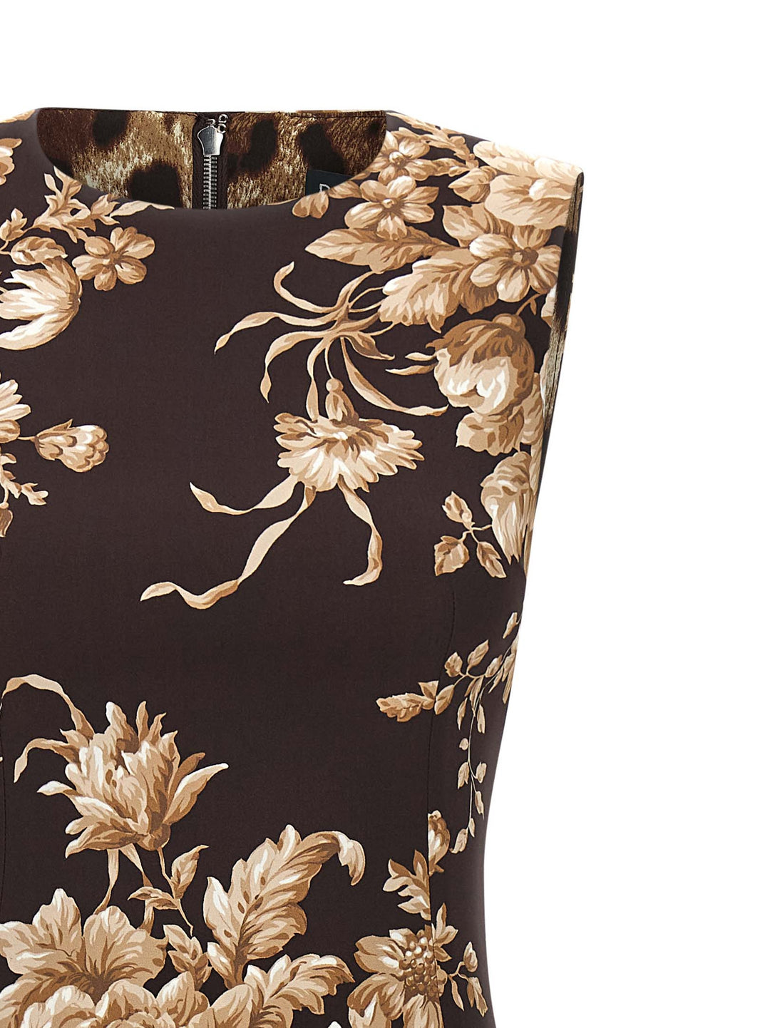 Dolce & Gabbana Rose Print Dress Dresses - Multicolor | 90db23fcecb0cf23bc999928a042ab2f089cf7c6