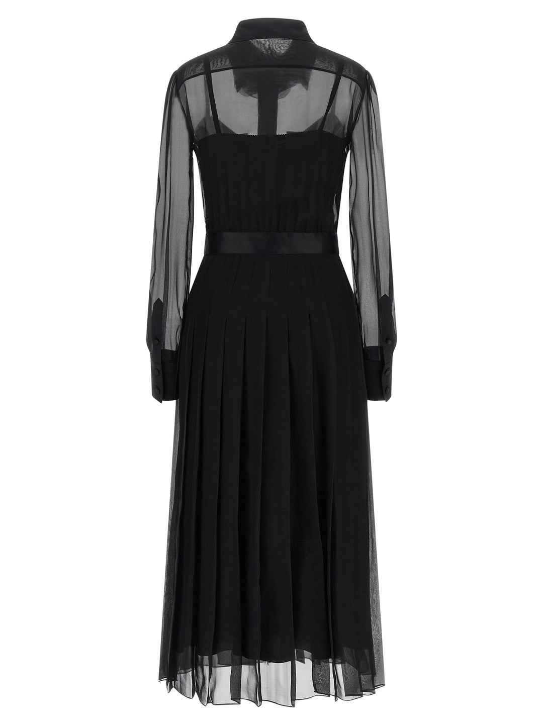 Dolce & Gabbana Chiffon Dress Dresses - Black | bd1755f507075c0962a90a1fe89326333679c8f1