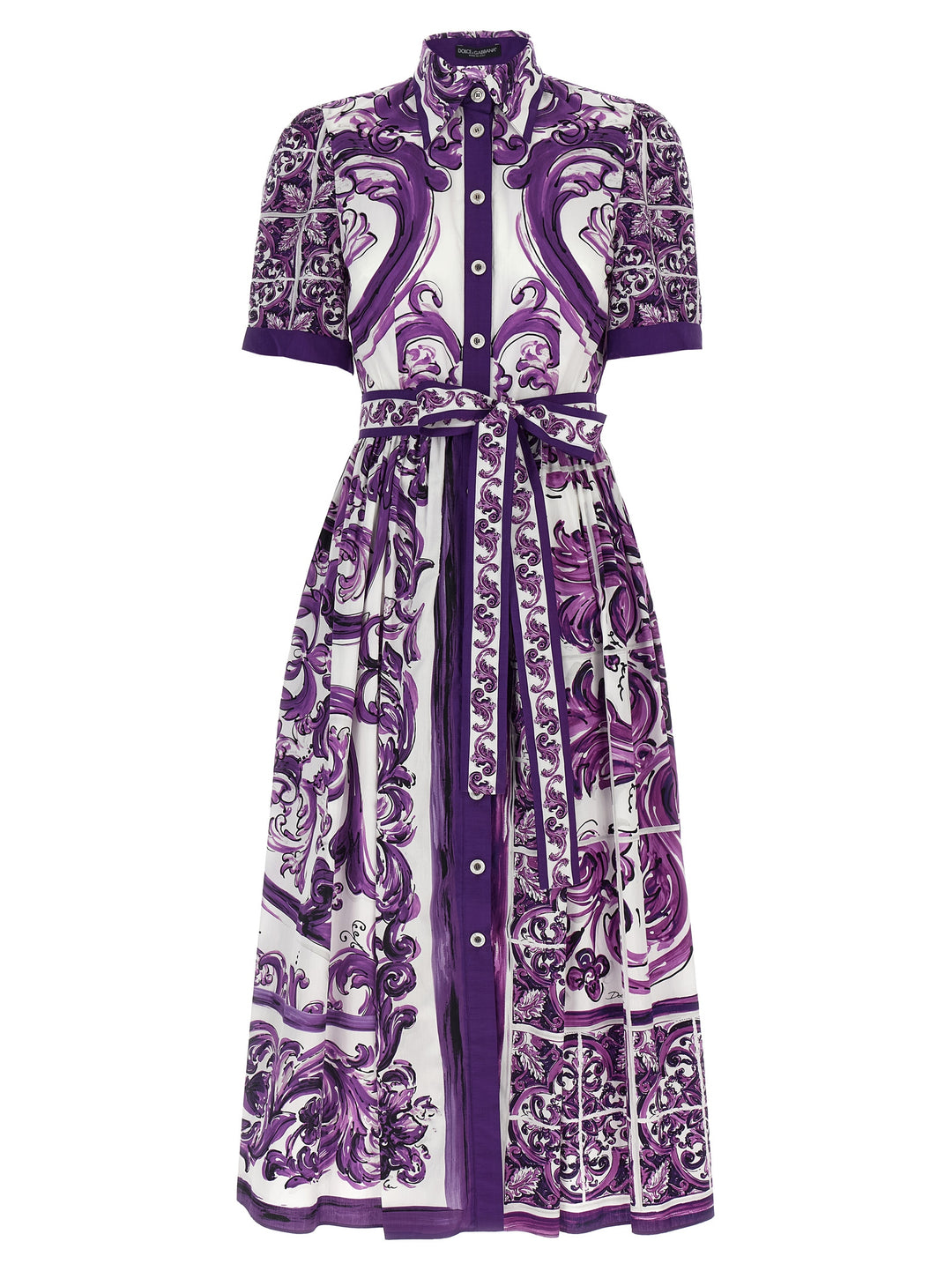 Dolce & Gabbana Maiolica Dresses - Purple | 69d5685af37db98ebd0315698d4691168a9448b9