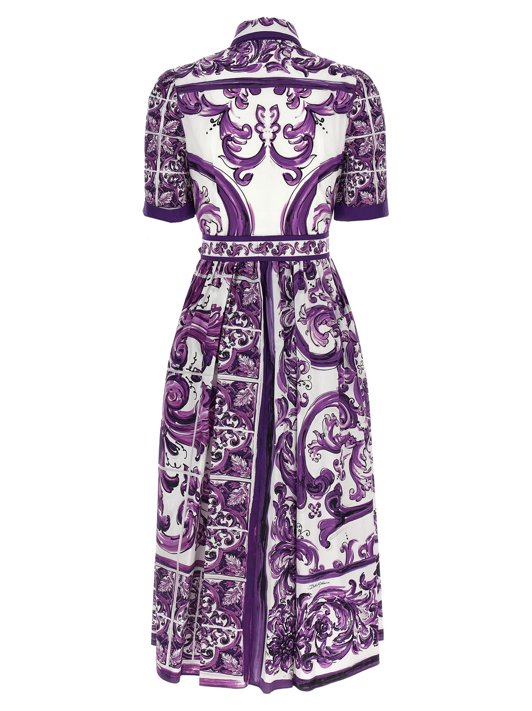 Dolce & Gabbana Maiolica Dresses - Purple | f9119fa23f1e1da59db1c5d84da65fe21e25059f