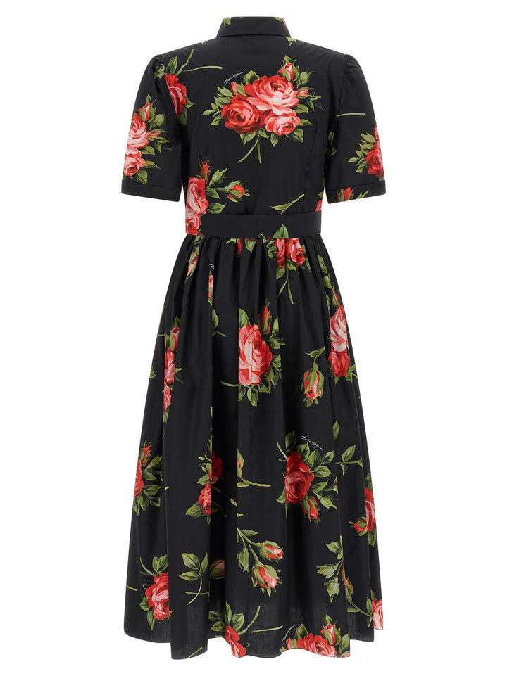 Dolce & Gabbana Bouquet Rose Dresses - Black | 864417806b760d90020f05872a6de3274c0a5a6e