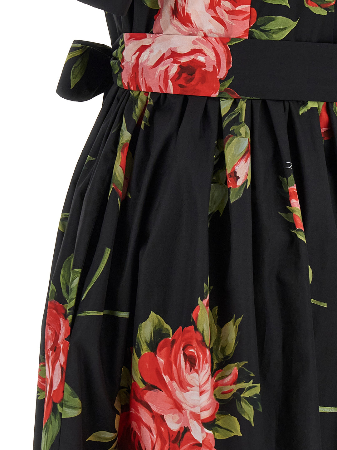 Dolce & Gabbana Bouquet Rose Dresses - Black | 5ffeaefd35b38990a14b97f83b88e68e7fe236a9