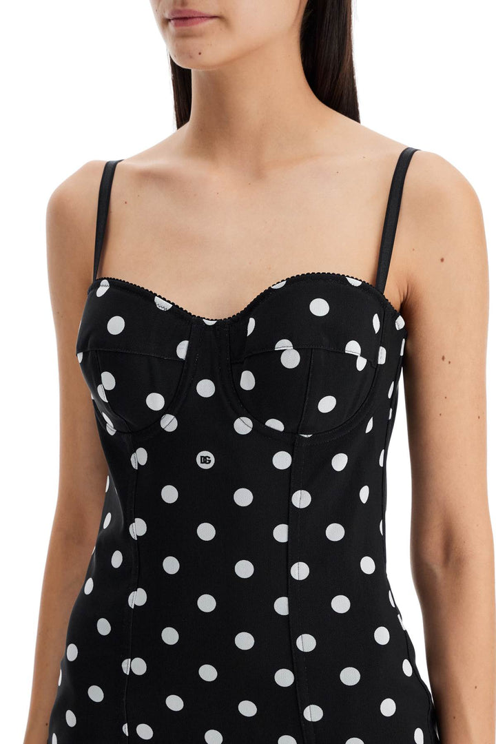 Abito Bustier A Pois