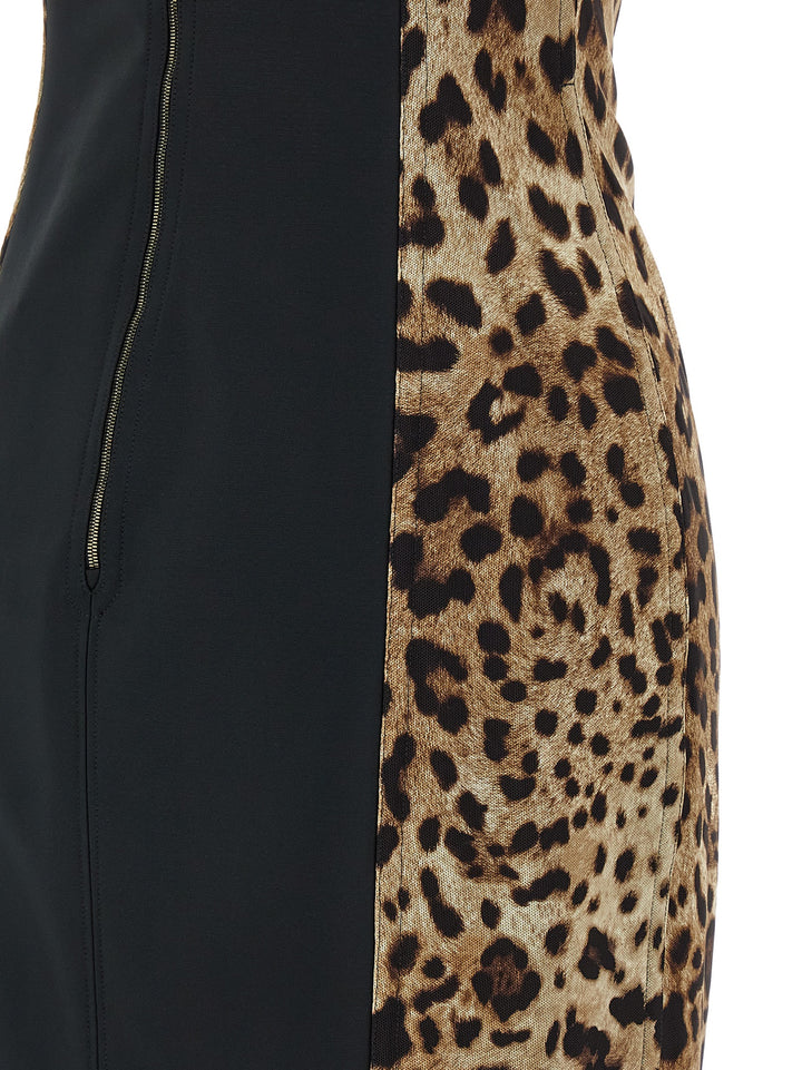 Dolce & Gabbana Animal-Print Corset Dress Dresses - Brown | 56057f7a0dad78c5fc2b494941ccf600a8189994