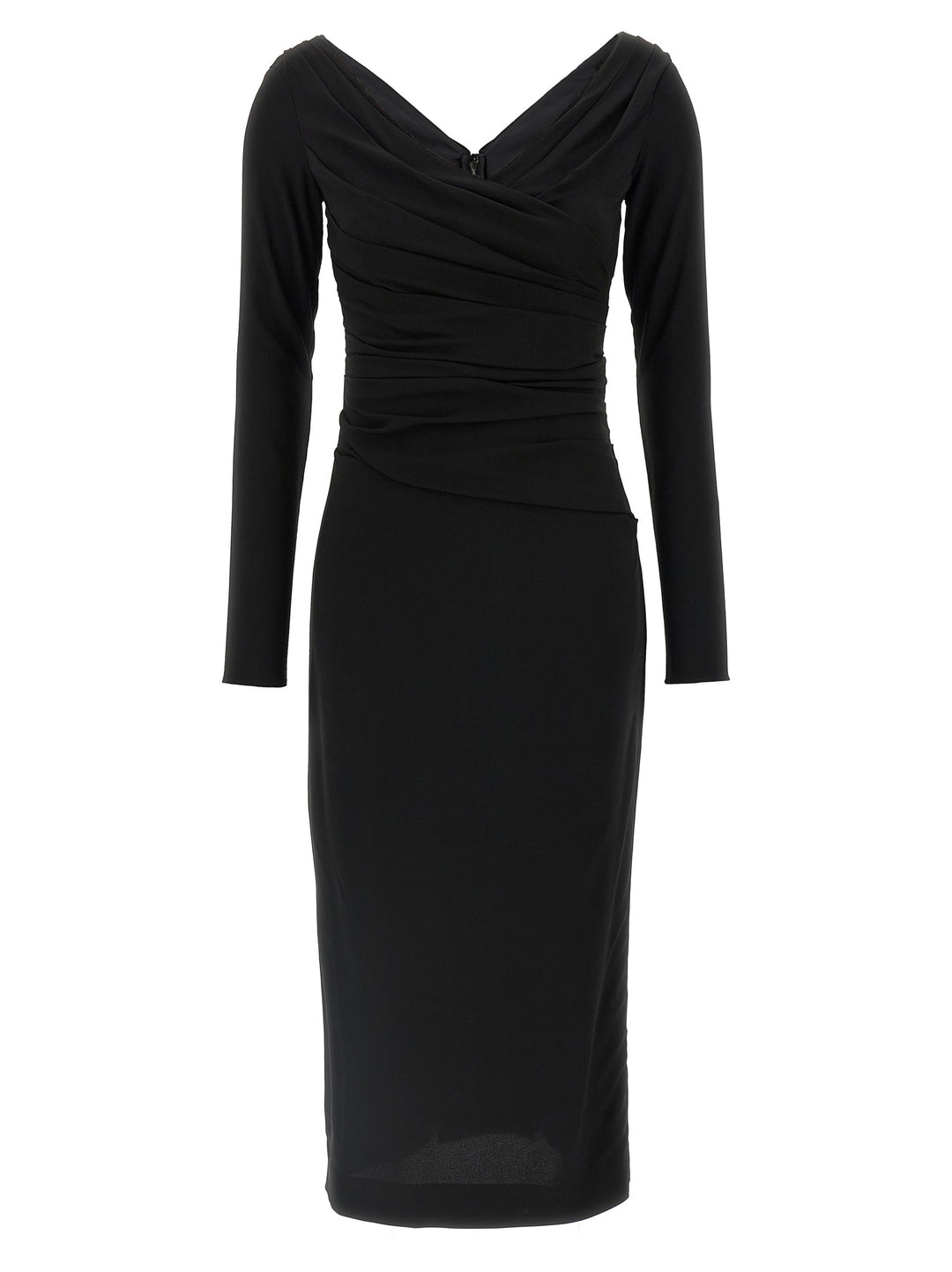 Dolce & Gabbana Draped Dress Dresses - Black | 609ef41275596bd0dd7fcbd5b67a987e6d5b7ea8