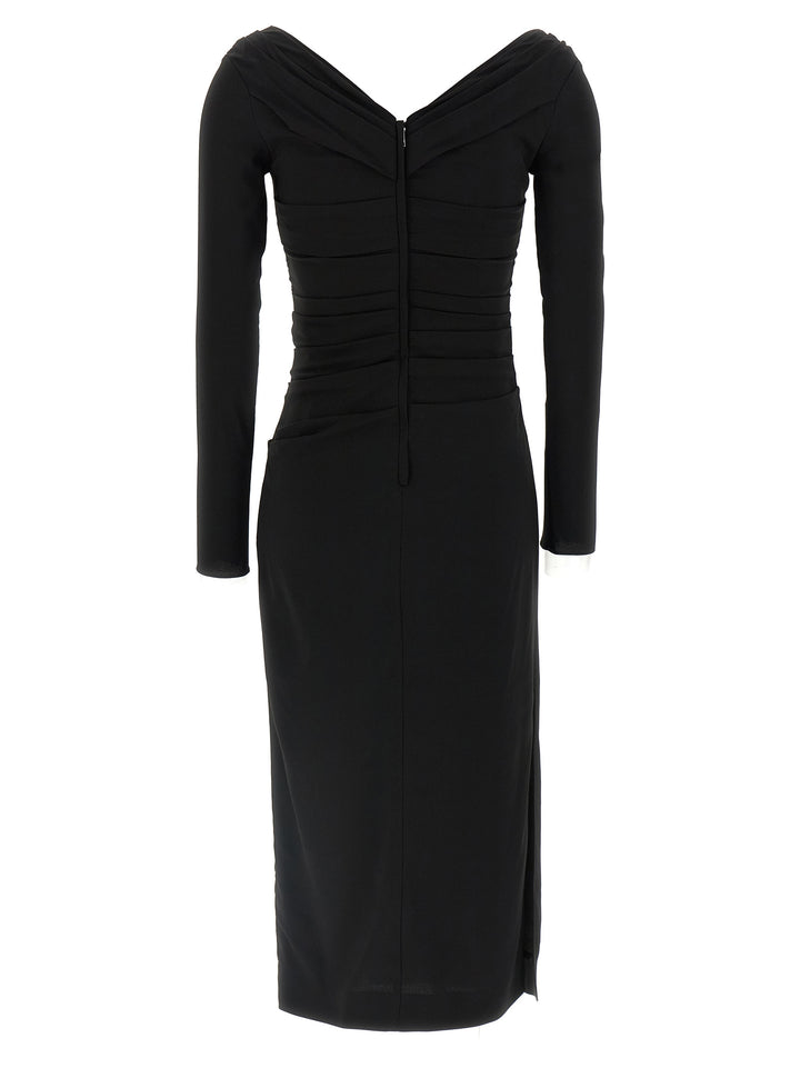 Dolce & Gabbana Draped Dress Dresses - Black | 4dfab226f8329f3dc5ddcae4372b94328be47744