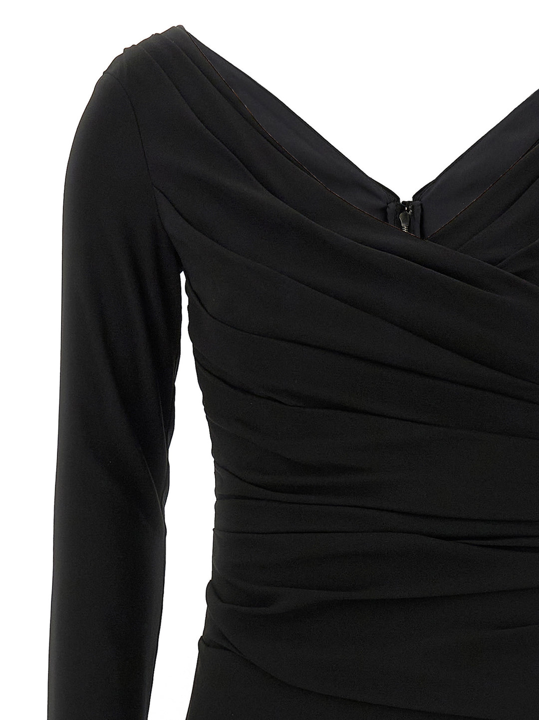 Dolce & Gabbana Draped Dress Dresses - Black | 66cc609ca534f44f241731e086ebacfa0c8d0f4a