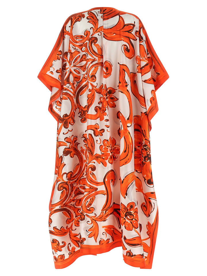 Dolce & Gabbana Maiolica Dresses - Orange | 10832322f82be8ba7895bfa3fd4d2f495cd47724