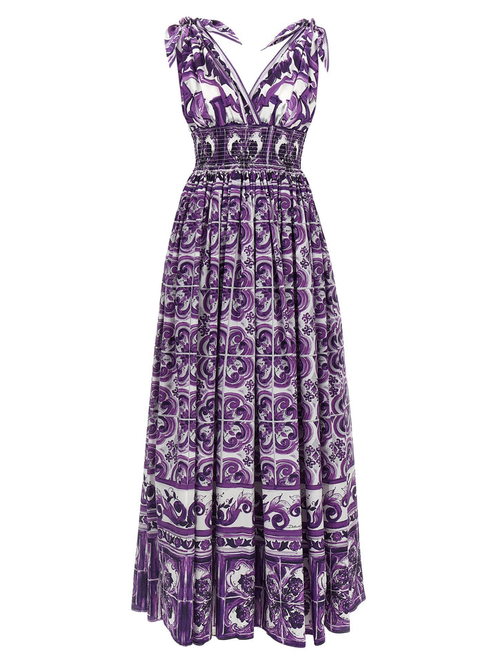 Dolce & Gabbana Maiolica Dresses - Purple | 3bb050ea1c544d050c1138a4f3f4dbf619e74e9d